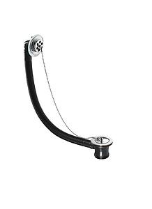 Pura Standard Bath Waste Chrome Brass Plug And Chain