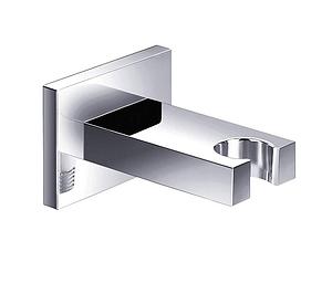 Just Taps Square Minimalist Hand Shower Holder Chrome