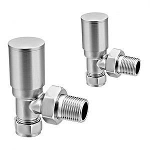 Reina Portland Angled Polished Radiator Valves