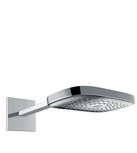 Hansgrohe Raindance E 300 3 Jet Shower Head & Arm 300x190mm Chrome)