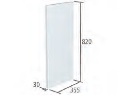 Roper Rhodes Vetro Design Panel Std 30mm-white Vetro White