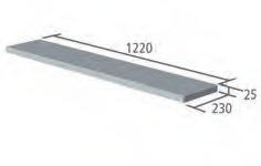 Roper Rhodes 1280mm Slim Depth Solid Surface Worktop - Starlight Black