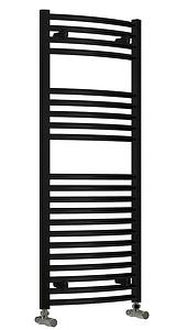 Reina Diva 500 X 1200 Towel Radiator Black Flat