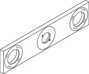 Hansgrohe Spare Back Plate 96757000 for Axor Citterio