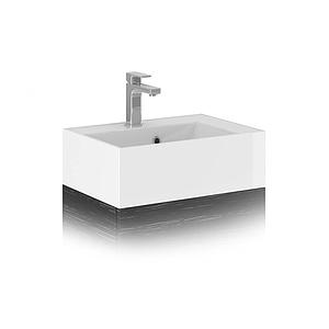 Crosswater Elite 500mm Square Vanity Basin with Overflow and 1 Tap Hole