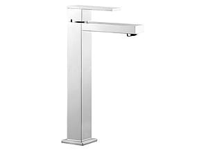 Vado Notion Extended Mono Basin Mixer Smooth Bodied Single Lever Deck Mounted With Honeycomb Flow Regulator (no Waste) Chrome Plated
